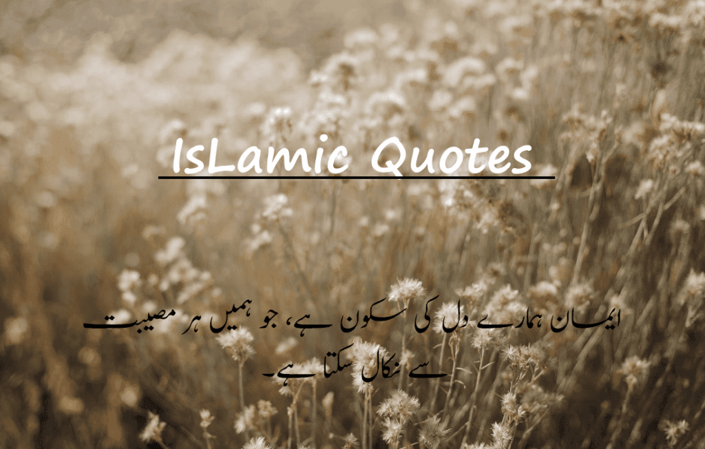 Beautiful Islamic Quotes In Urdu 