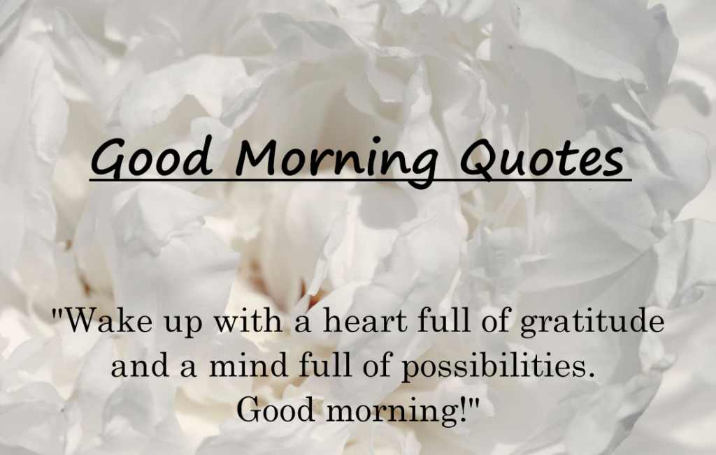 30+ Lovely Good Morning Quotes