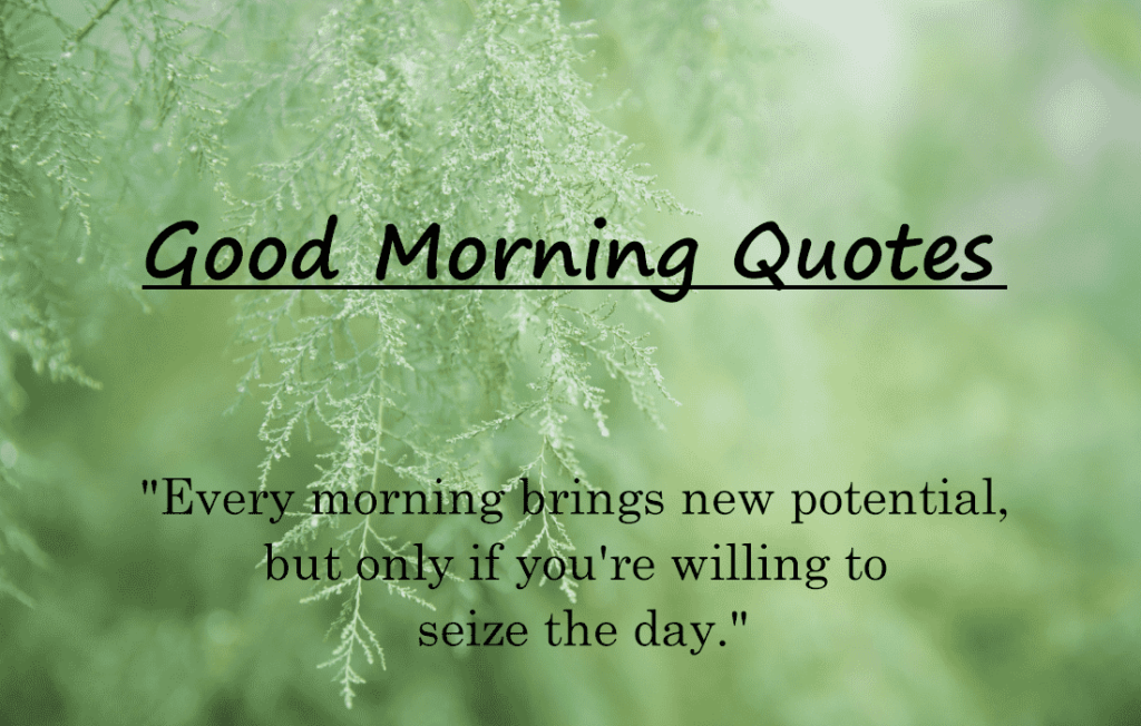 Good Morning Quotes 