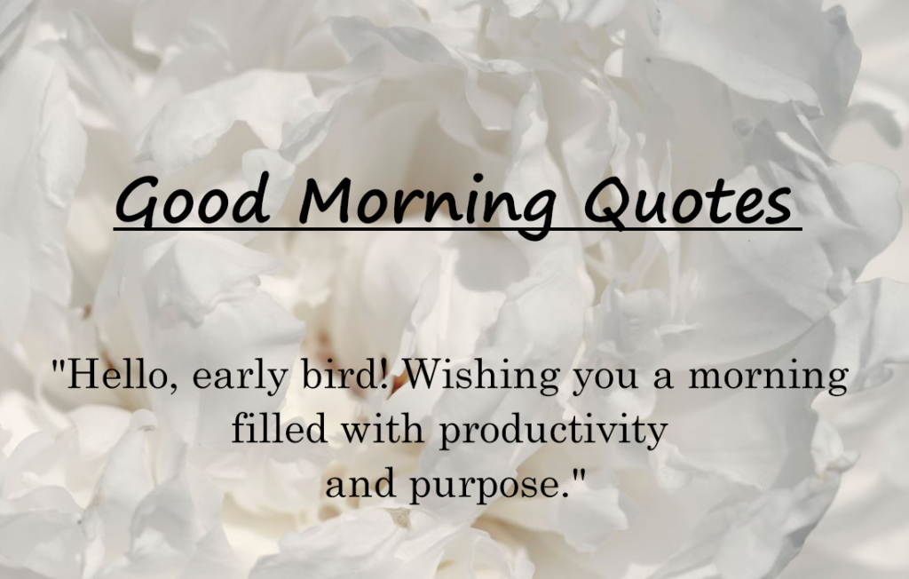 30+ Lovely Good Morning Quotes 