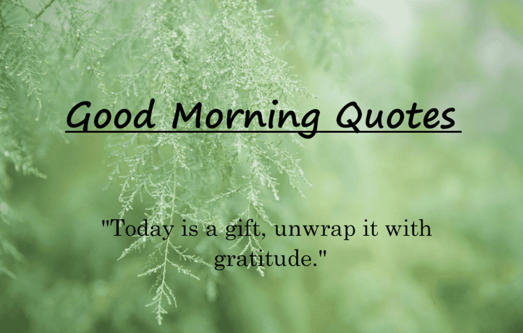 Good Morning Quotes 