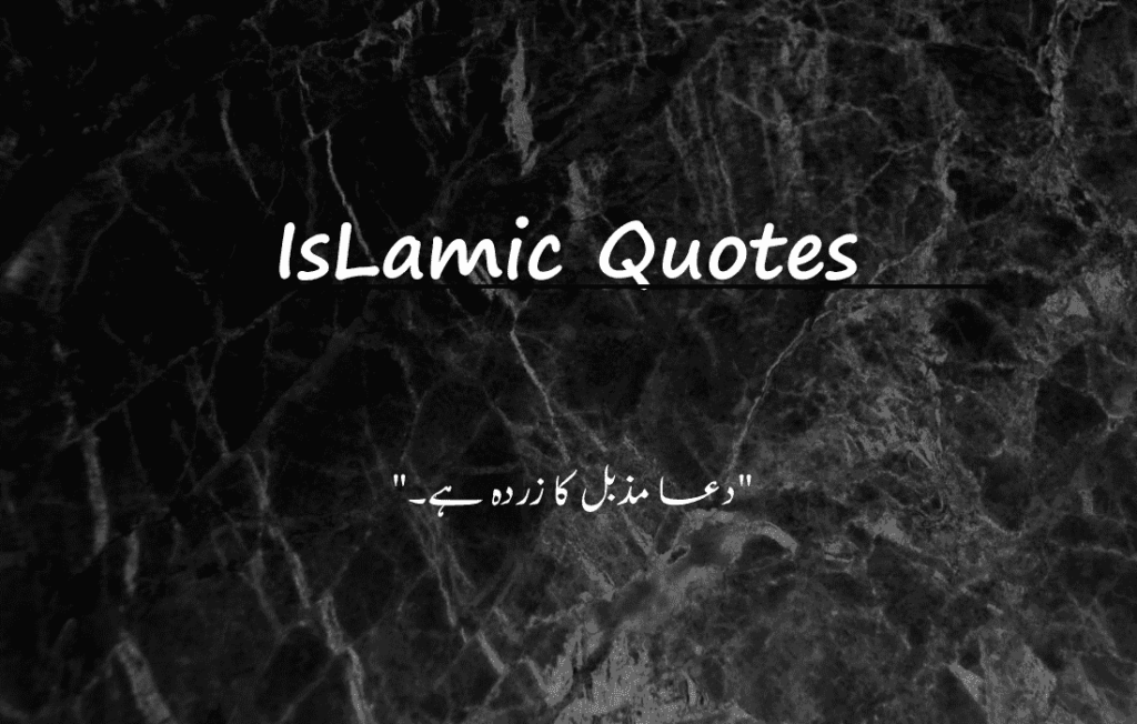  اسلامی اقوال زریں 