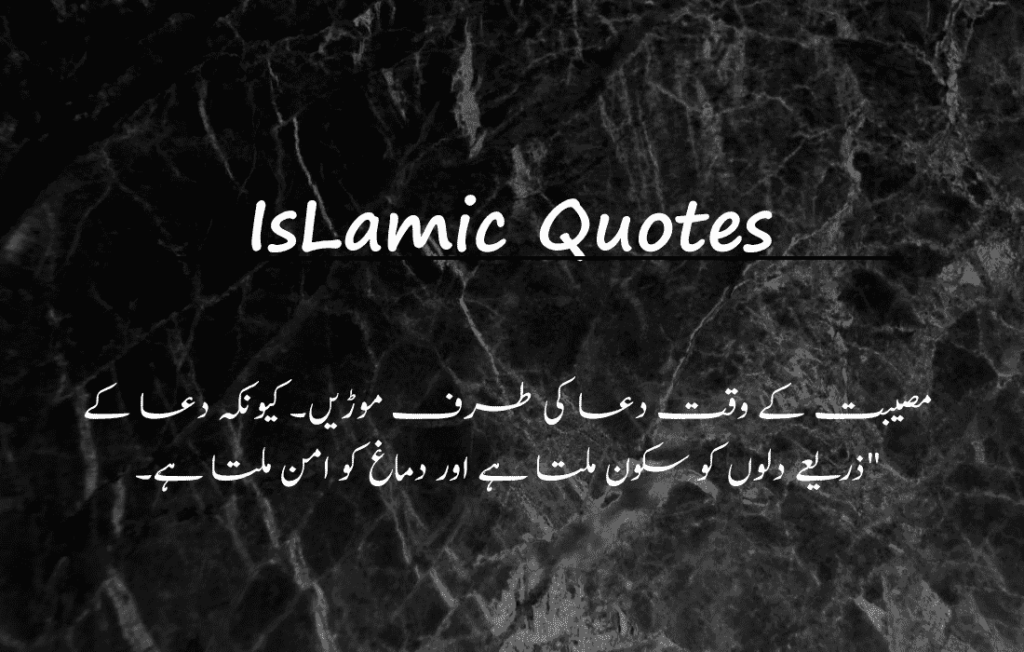 Best Islamic Quotes in Urdu 