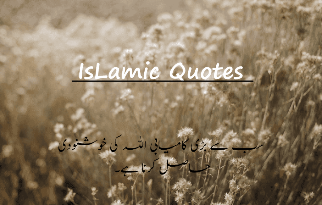 Beautiful Islamic Quotes In Urdu