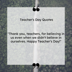 Happy Teacher's Day!"