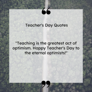 Happy Teacher's Day!"