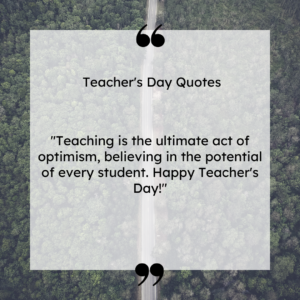 Happy Teacher's Day!"