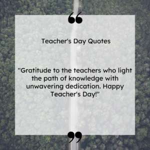 Happy Teacher's Day!"