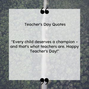 Happy Teacher's Day!"