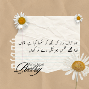 Allama Iqbal Poetry In Urdu