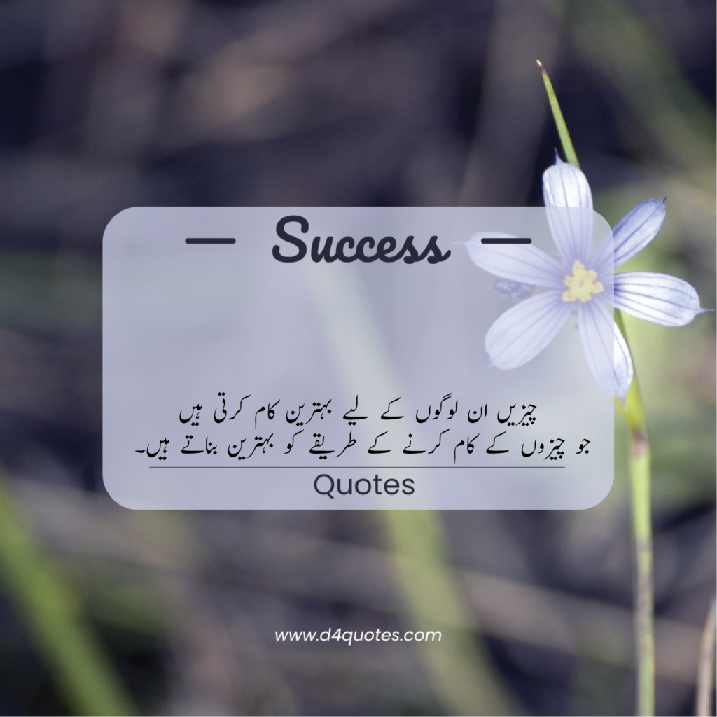 Success Quotes in Urdu