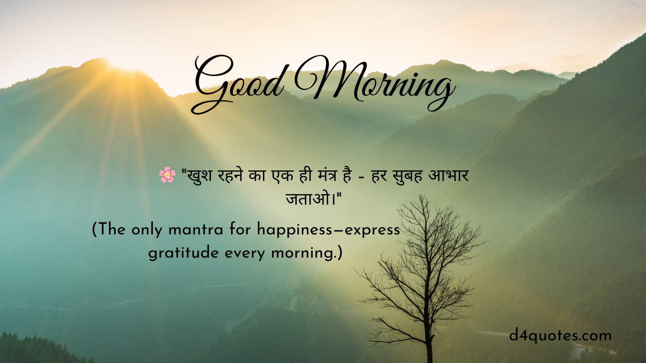 You are currently viewing Top Rated Good Morning Quotes in Hindi